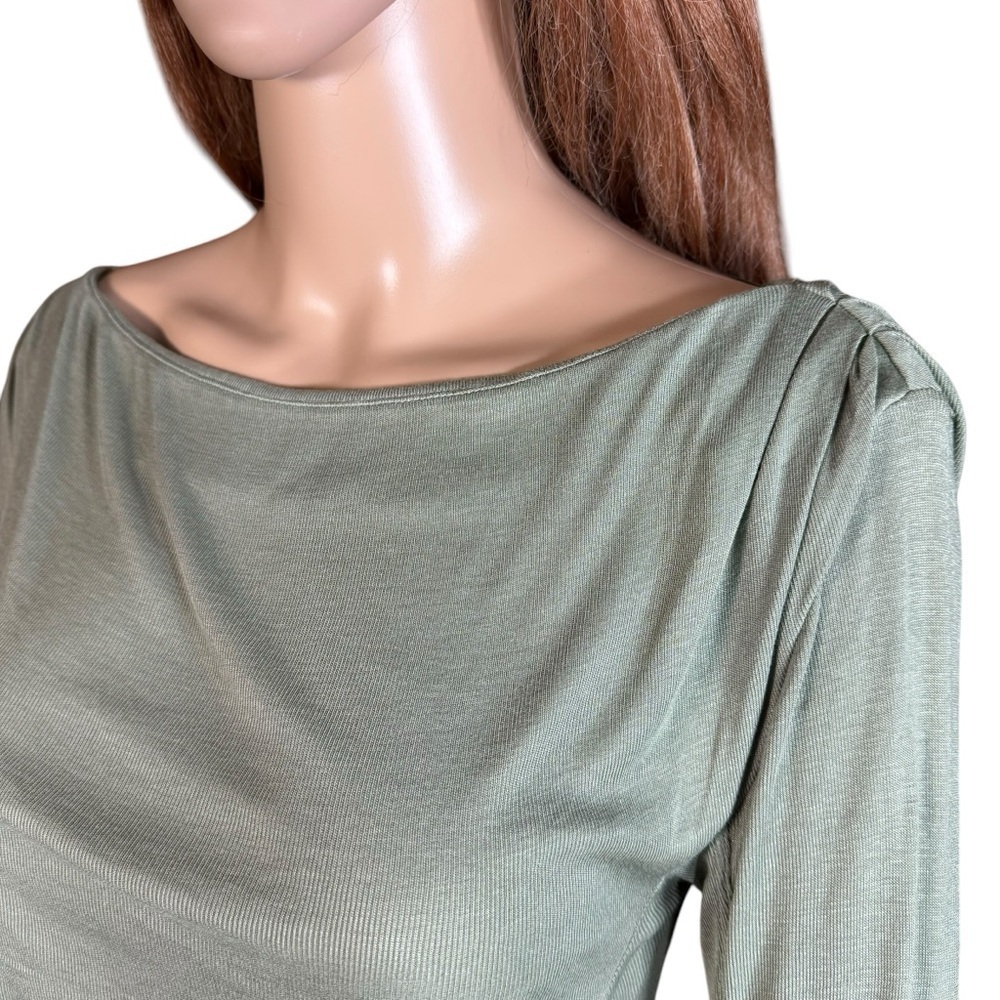 New Free People Intimately Night We Met Long Sleeve Olive Top Size S - Picture 3 of 9